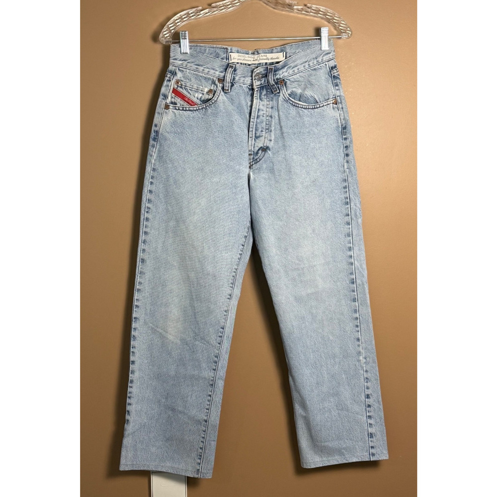 Vintage Diesel Jeans Mens 31x27 Cheyenne Red Tag 80s Straight Leg Made in Italy